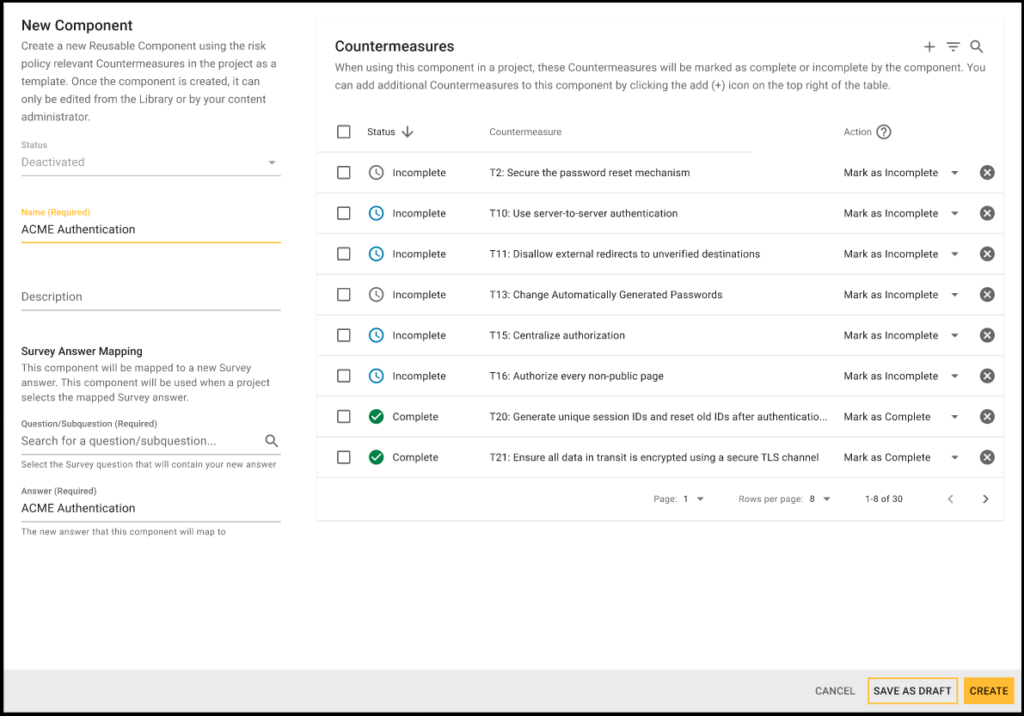 Reusable Components Enhancement